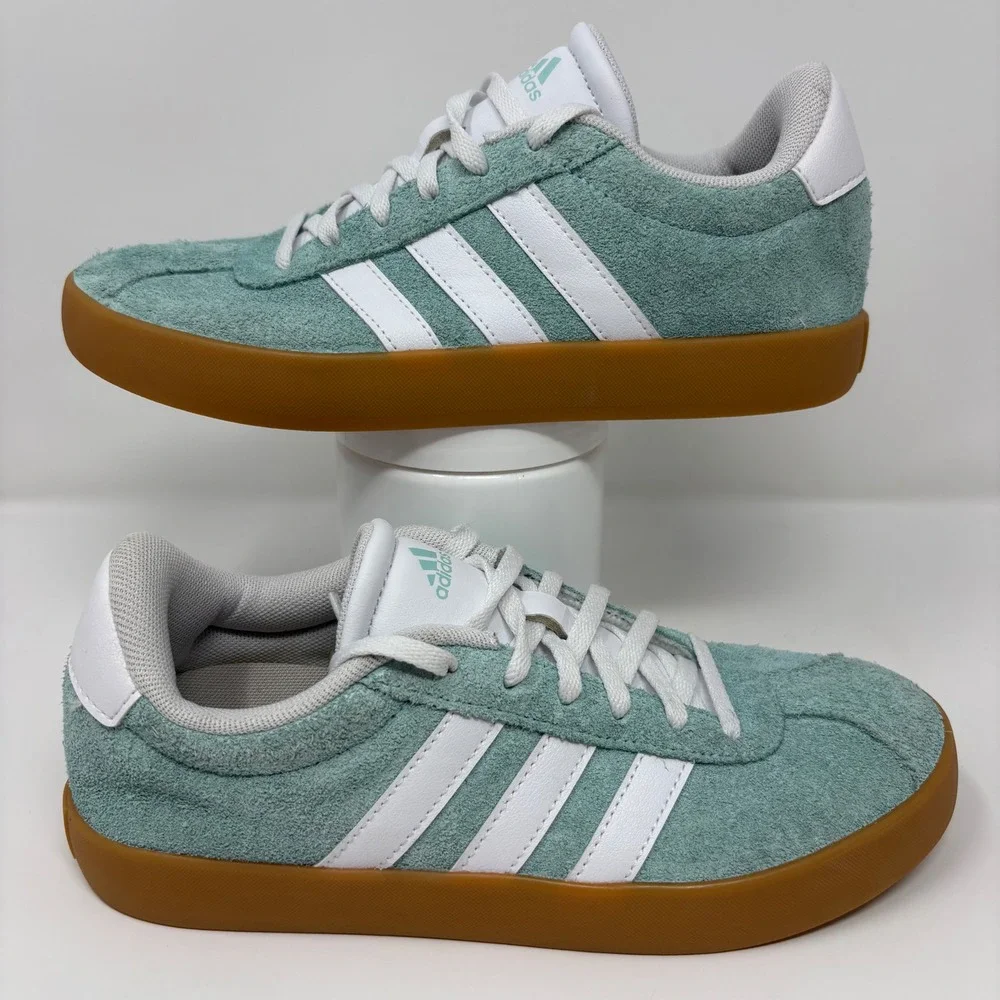 Adidas VL Court 3.0 Men's Size 4 Women's 5 Mint Green Shoes Sneakers